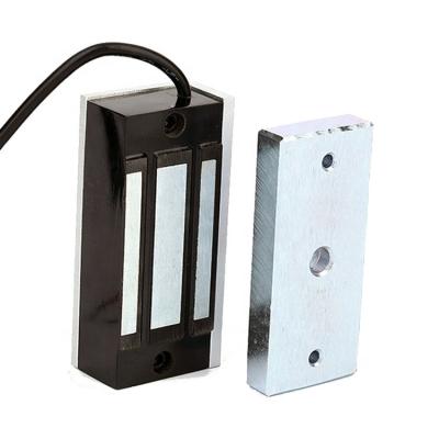 China Fail Safe DC12v Mini 60kg 100lbs Electric Magnetic Cabinet Lock For Cabinet Locker 80Lx40Wx24H(mm) for sale