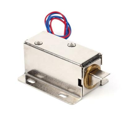 China DC12V Mini Electric Cabinet Lock For Solenoid Slectronic Lock Door 54.5Lx41Wx28H(mm) for sale