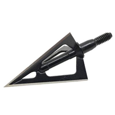 China Semi-finished Arrow Shaft Hunting Professional Arrow Head Stainless Steel Archery 100grain 3 Blades Broadhead for sale