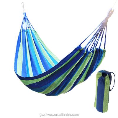 China New Durable Outdoor Camping Portable Folding Canvas Hammock For Traveling for sale