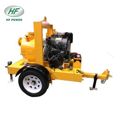 China Other HFCT4 3 inch 4 inch waste diesel water pump with deutz F2L912 engine and cart for sale