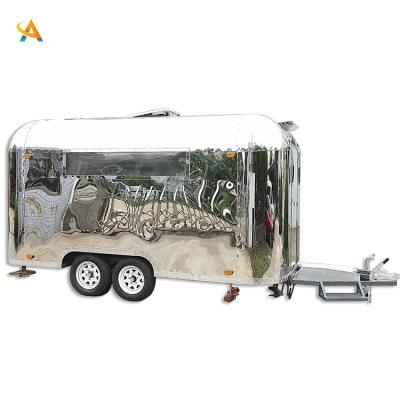 China Fast Selling Used Car Van Ice Cream Cart Vegetable Processing Plant Custom Mobile Street Carts Fast Food Truck Trailers With Freezer for sale