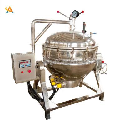 China Commercial Bakery Use Sauce Fruit Jams Processing Gas Kettle Electric And Steam Planetary Cooking Mixer for sale