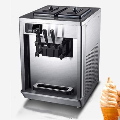 China Commercial Italian Snacks Factory Ice Cream Maker Used 3 Flavor Mini Automatic Soft Serve Ice Cream Roll Machines Making Machine for sale