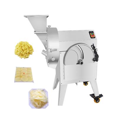 China High Efficiency Easy Operate Multifunctional Industrial Vegetable Cubes Cutting Machine Vegetable Chips Slicer Machine For Potato Shredder for sale