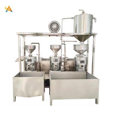 China food & Beverage factory full automatic triple refining unit, large scale soy milk machine, commercial full automatic tofu machine for sale