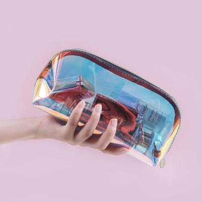 China High Quality Portable Cosmetic Storage Bag OEM 2021 New Arrivals Selling Woman Travel Zipper Pouch Beauty Clear PVC Cosmetic Makeup Bag for sale