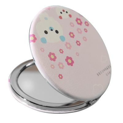 China Hot Selling Cheap Magnifying Mini Mirror Cosmetic Makeup Pocket Mirror With Led Light for sale