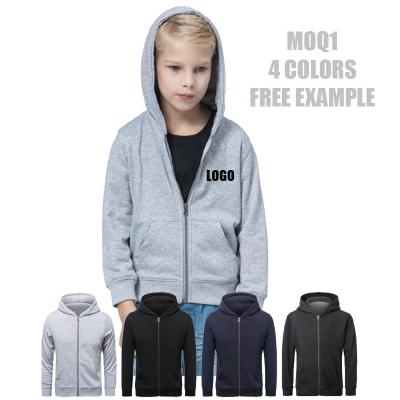 China Wholesale Hoodies Logo Print Zip Custom New Fashion Anti-Shrink Anorak Jacket Kids Hoodie for sale