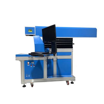 China Large Working Place 3D Glass Tube CO2 Laser Marker Water Cooled Dynamic Focusing Machine 150W For Wood Paper Clothes for sale