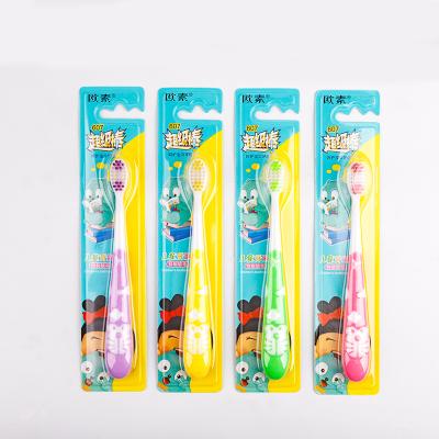 China Tooth Cleaning Household lovely Child soft bristles plastic kids toothbrush #607 for sale