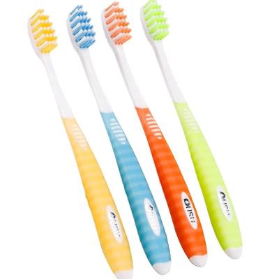 China Soft Rubber New Design #211 Adult Toothbrush 2023 Fashion 4 Colors Good Quality Home Use And Hotel Travel Toothbrush for sale