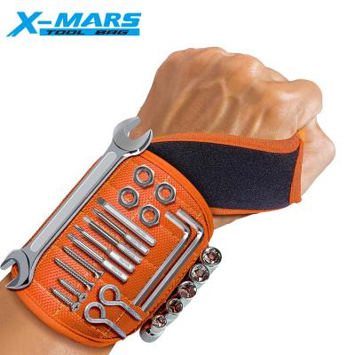 China Big capacity ; Portable X-Trouble Amazon Hot Selling Coupon Gift Magnetic Wristband Tool Wristband With 16 Strong Magnets for sale