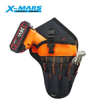 China Big capacity ; Portable X-Trouble Factory Drill Holster Tool Belt Pocket Electrician Tool Bag Small Holster Bag Drill Holster for sale