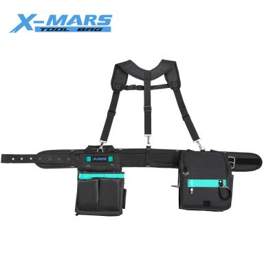 China Big capacity ; Portable X-Trouble Factory Amazon Basics Combo Premium Sturdy Suspenders Tool Belt Hold Belt Wrinkle Tool Bag for sale