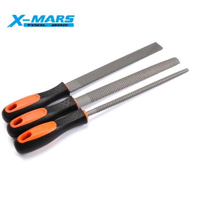 China Big capacity ; Portable X-Turry High Carbon Steel Metal Folder Handle Quality 3Pcs Rubber Soft Steel File Set for sale