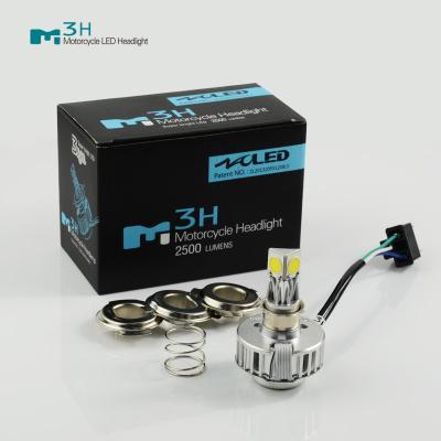 China M3H 24W 2500LM Motorcycle LED Headlight Bulb HS CODE 8512201000 OEM / ODM for sale