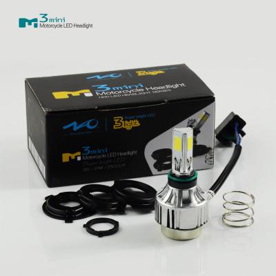 China M3mini Sanan Chip Motorcycle LED Headlight Bulb Waterproof With 7000R / M Fan for sale