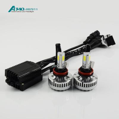 China Custom Aviation Alumium H11 LED Headlight Bulbs For Cars , Headlamp Conversion Kit IP67 for sale