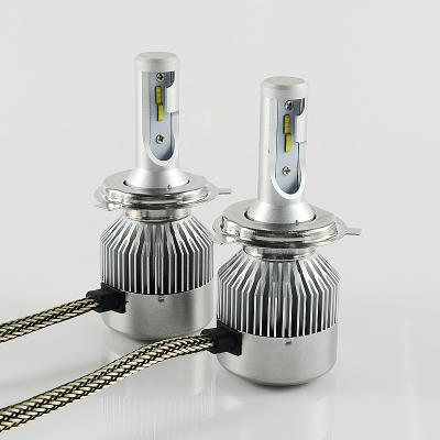 China H4 36W 6000K Super Bright Car Replacement Led Headlight Bulbs 3800Lumen White Color for sale