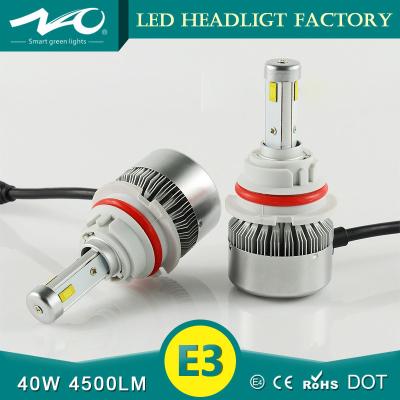 Chine 40 phare des véhicules à moteur du watt 9004 LED, certification de la CE ROHS d'ampoules de phare de la voiture LED à vendre