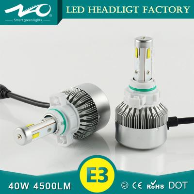 China 4500LM Aluminum Radiator Automotive LED Headlamp Excellent Heat Dissipation for sale