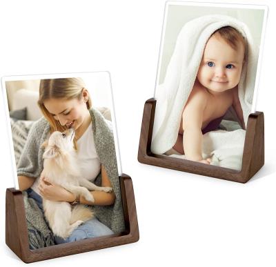 China 2022 New Decorative Home Decor Multifunctional Wooden U Shaped Photo Frame With Acrylic for sale