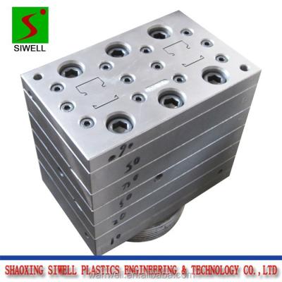 China 2017 Hot Selling PVC Cable Trunking Steel Plastic Wiring Conduit Extrusion Molds / Die Tool for sale