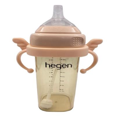 China BPA Free Hegen Universal Baby Bottle Nipple With Straw Gravity Ball Silica Gel Hagen Accessories Non-Original Wide Bore Hagen Nipple for sale