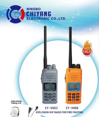 China 5MILES Talk Range Explosion Proof Marine VHF Radio Telefoon met 88 opslagkanalen Te koop