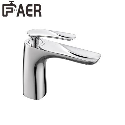 China China Manufacturer Modern Chrome Brushed Brass Metal Sink Waterfall Copper Faucet For Bathroom Basin for sale