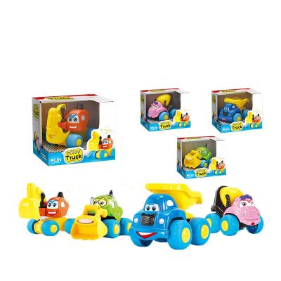 China Toy Children's Toy Car Alloy Diecast Mini Pull Back Cartoon Engineering Truck for sale