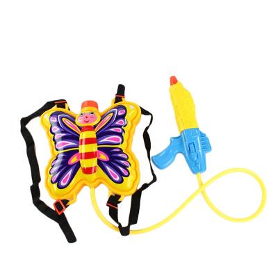 China Water Gun Kids Water Spray Toys Backpack Pull Pull Water Gun for sale