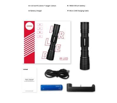 China 3G Factory Wholesale IR LED Pro Flashlight Shockproof Led Torch S96 Mobile Accessory for sale