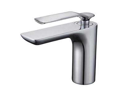 China Bathroom Chrome Brass Tap Faucet OEM Single Lever Modern for sale