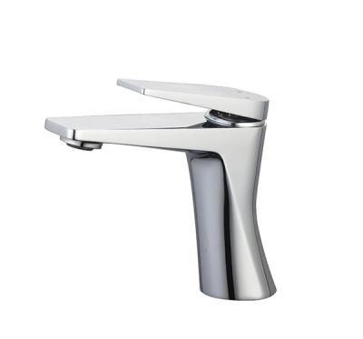 China Bathroom Chrome Brass Basin Mixer Faucet for sale