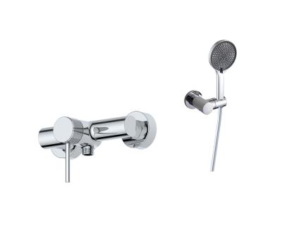 Κίνα Modern Wall Mounted Bathroom Shower Mixer Taps Chrome Brass Single Lever προς πώληση