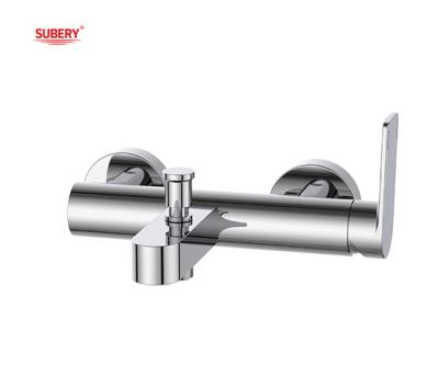 Κίνα OEM Single lever bathtub bath shower faucet mixer bathroom Chrome ODM round classical design προς πώληση