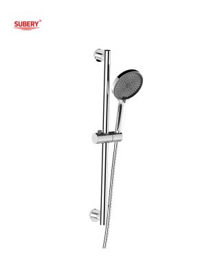 China Chrome Ronde Klassieke Douchehouder Bar Badkamer SUS304 3 Functie ABS Plastic Handshower Slang Te koop