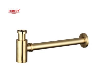 China Cuenca de baño de oro cepillado Residuos Sifon Cuenca de baño de lavado en venta