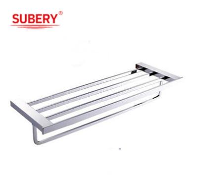 China High Quality Stainless Steel Folding Bathroom Clothes Storage Wall Mounted Rustproof Towel Drying Rack for sale