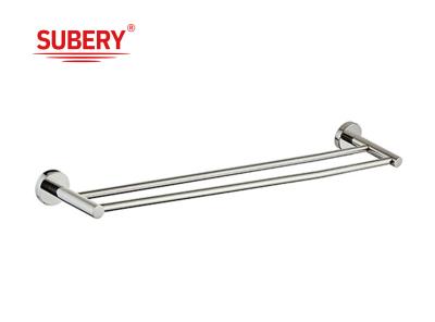 China Montador de parede Acessório de banheiro Conjunto de Toalha de acabamento de cromo Modern Towel Rail Double Towel Rod à venda