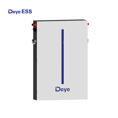 China Deye ESS Wall Mounted Home Solar Power LiFePO4 6-196kWh 51.2V 120Ah Storage Battery for Home 120 for sale