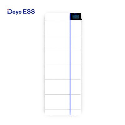 China Deye ESS Solar High Power Battery Pack Module 102.4V 40Ah Energy Storage System OEM LiFePO4 40 Battery for sale