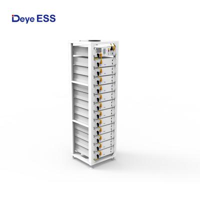 China Deye ESS Manufacturer US EU Battery Pack 51.2V 100Ah LiFePO4 Battery For 100 Solar Energy Storage System for sale