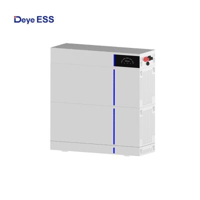 China Deye ESS Manufacturer 51.2V Module 100ah LFP LiFePO4 Battery 100 Battery Energy Storage Systems for sale