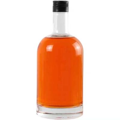 China High Quality custom 100ml 200ml 300ml 375ml 500ml 750ml 1000ml glass bottle cork liquor empty gin glass bottle for whiskey gin for sale