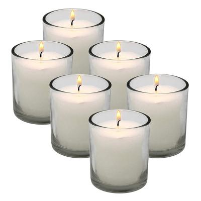 China Newest Jars frosted candle cup home decoration with wooden lid for sale