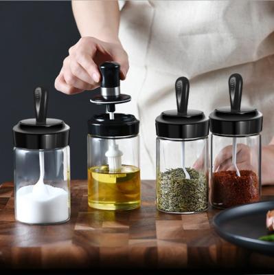 China 250ml Kitchen Accessories Cooking Tools Condiment Tank Bottles Jars With Honey Oil Pepper Spice Bottle for Cooking Te koop