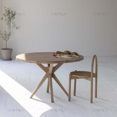 China Table Country Furniture Reclaimed Wooden Round Furniture Center Table Dining Tables for sale